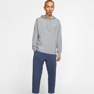 Men’s Nike Sportswear club grey jersey pullover hoodie SIZE Medium